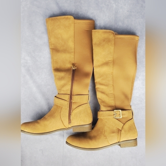 Dr. Scholl's Shoes Womens Rate Tan Faux Leather Knee-High Boots Shoes Size 7M - Picture 7 of 12